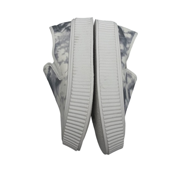 Qupid Gray Marbled Slip On Platform Shoes Size 41 Women’s - Picture 7 of 10